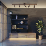Modern Wooden Cylinder Ceiling Lamp