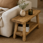 Handcrafted Natural Edge Reclaimed Wood Coffee Table