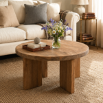Round Wooden Coffee Table