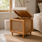 Two-Tier Wooden Serving Trolley